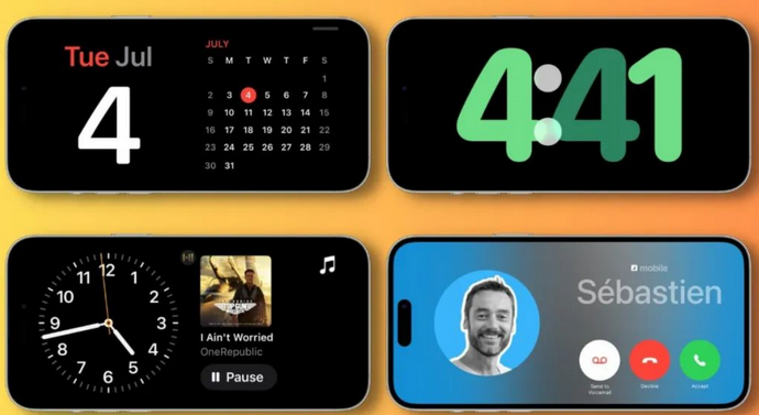 古城苹果手机维修分享iOS17横屏充电待机显示有什么好处 