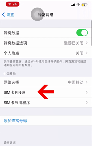 古城苹果14维修网分享如何给iPhone14的SIM卡设置密码 