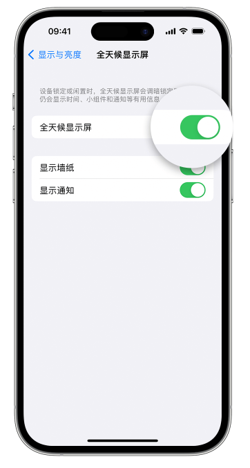 古城苹果14维修店分享如何自定义 iPhone 14 Pro 常亮显示屏 